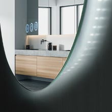 Meteo Oval LED Bathroom Mirror